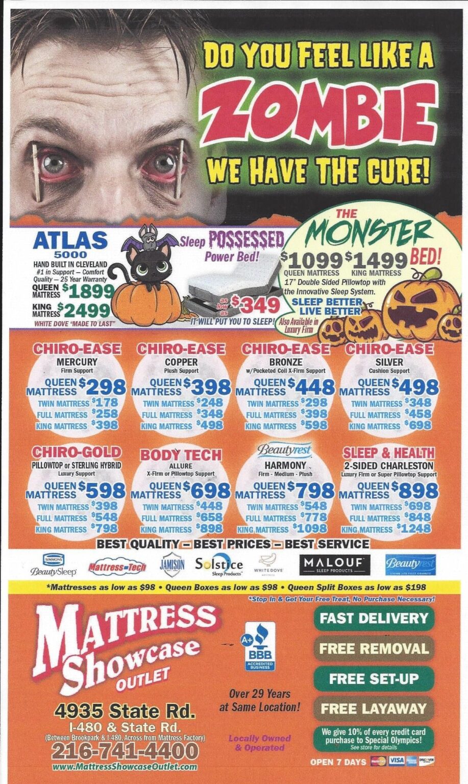 Cleveland Mattress Factory Savings - Mattress Showcase Outlet